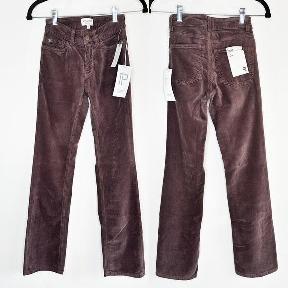 Anthropologie Pilcro The Yaya Mid Rise Corduroy Crop Kick Flare Jeans 23 Tall - Picture 3 of 16